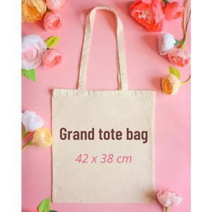 Tote bag personnalisable, demande témoin ou garçon d'honneur, sac personnalisé, cadeau invité de mariage, tote bag pour papa, EVG, baptême image 9