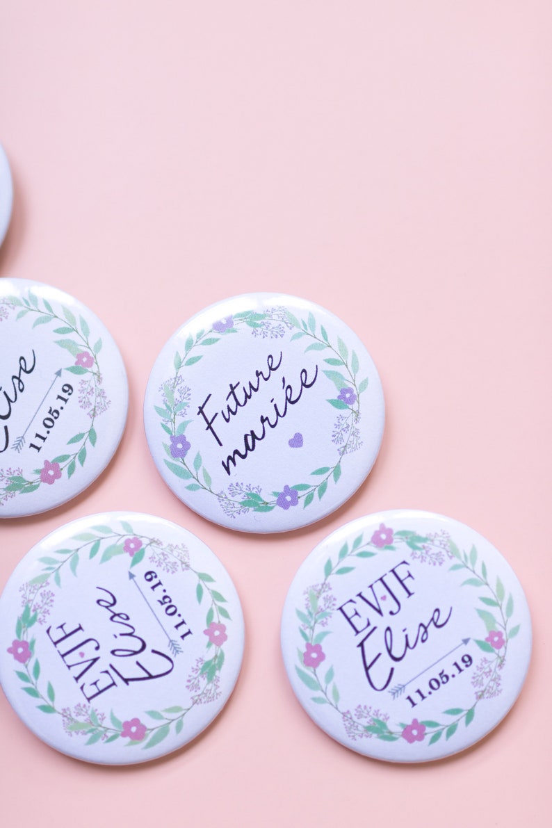 Badge-EVJF-personnalisable-accessoire-evjf-pour-future-|-Etsy