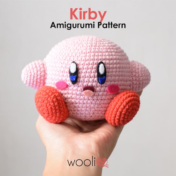 Kirby Amigurumi Häkelanleitung – Animal Crossing – PDF-Datei – Englisch und Spanisch