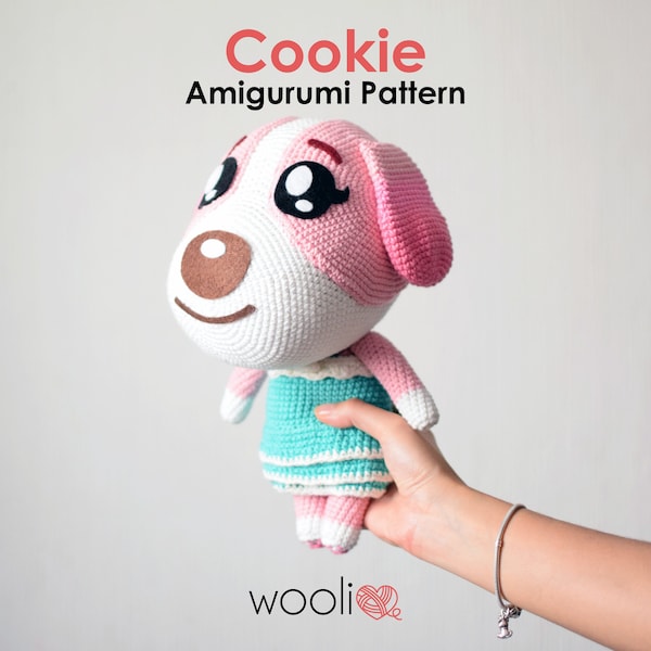 Cookie Amigurumi Crochet Pattern - Animal Crossing - PDF File - English and Spanish