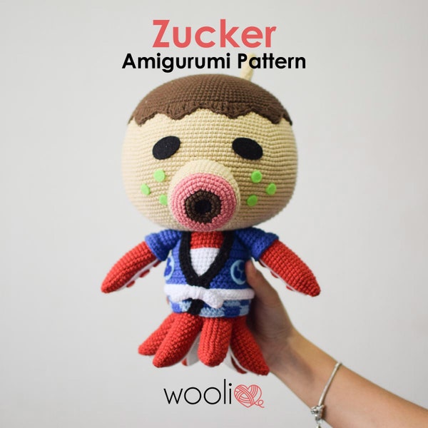 Zucker Amigurumi Crochet Pattern - Animal Crossing - PDF File - English and Spanish