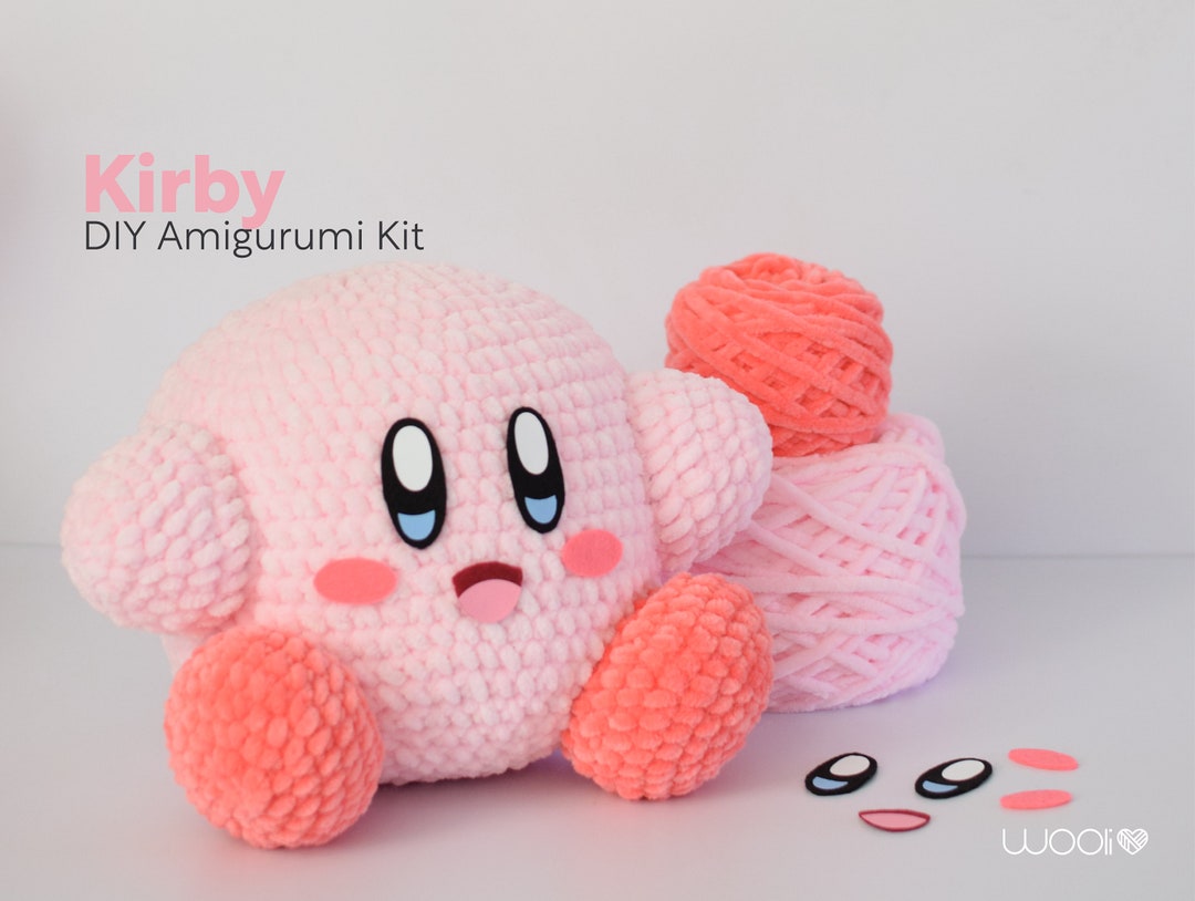 Classic Kirby DIY Amigurumi Kit Crochet Kit Begginer Kit Etsy