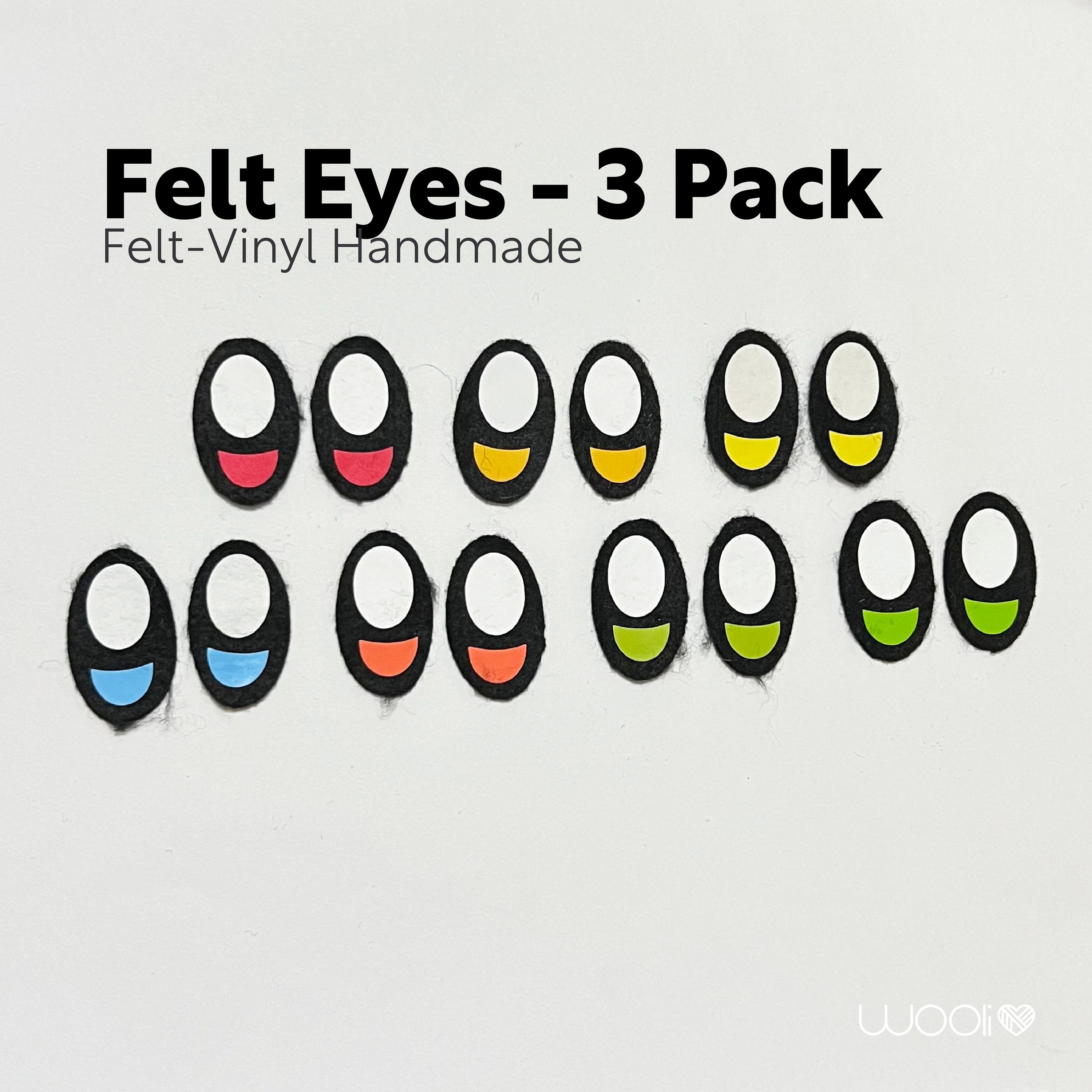 Needle felting bead eyes 6 pairs 12mm Safety eyes Animal eyes Amigurum –  Feltify