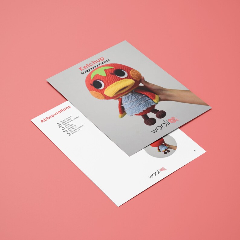 Ketchup Amigurumi Crochet Pattern Animal Crossing PDF File Etsy