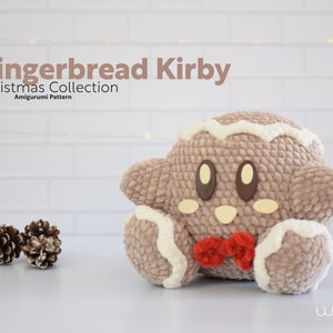 Gingerbread Kirby | Amigurumi Pattern PDF | English and Spanish | Christmas Plush