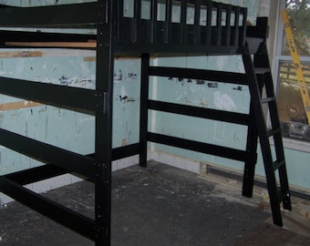 Heavy duty full size loft bed 73 inches tall