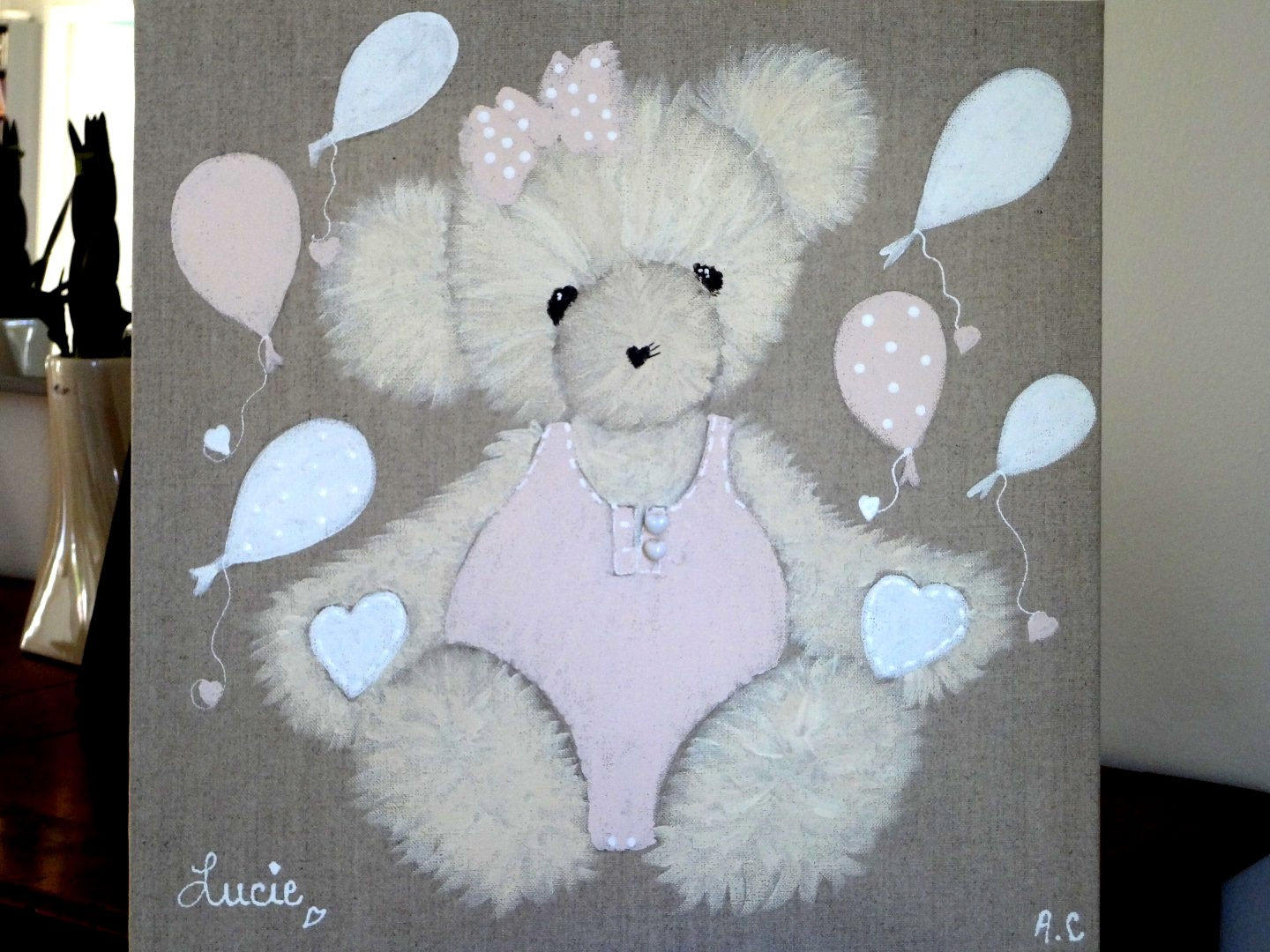 Tabeaux Oursons Tendresse Pour Petites Filles