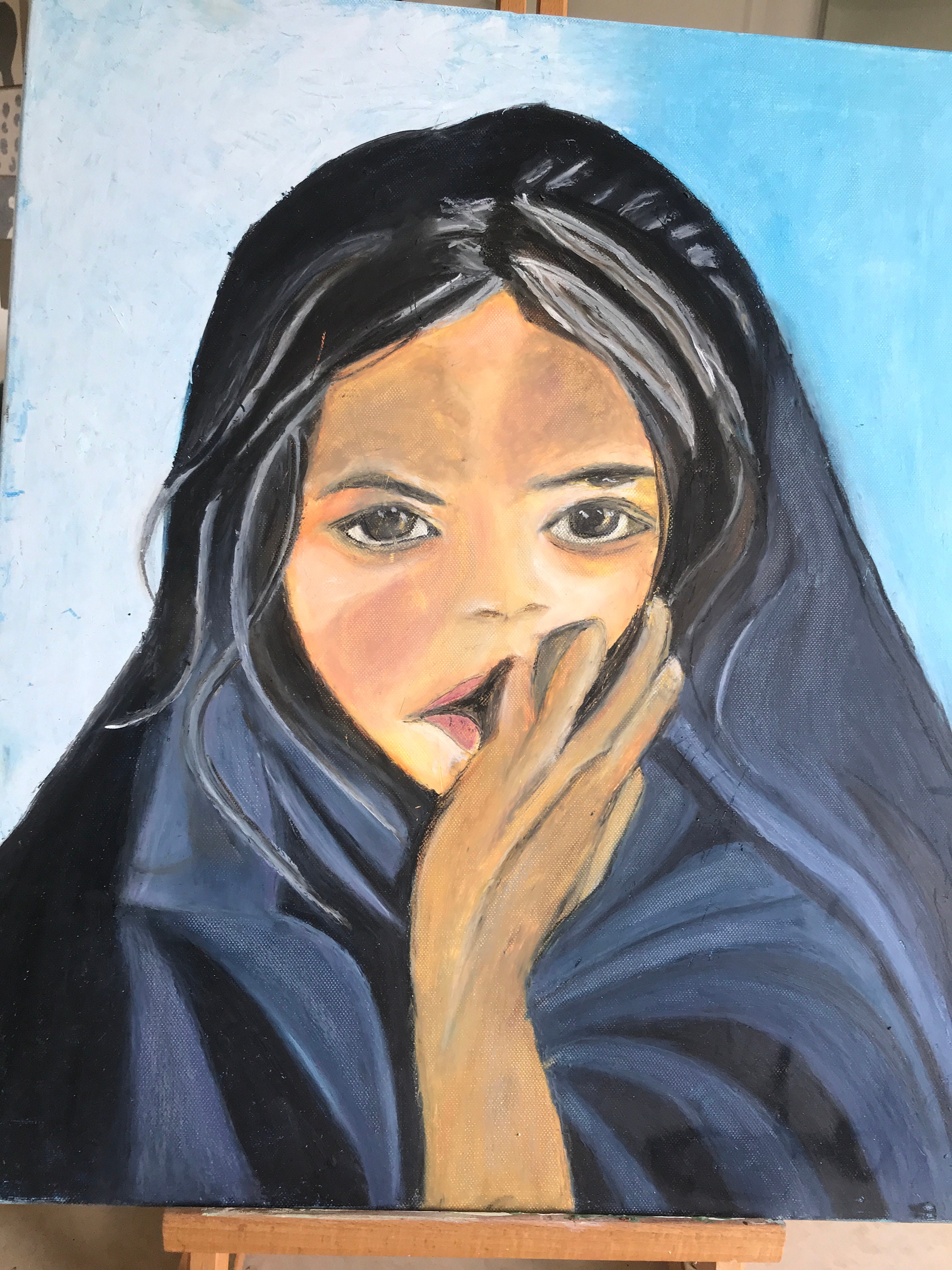 Tableau Visage Femme Marrakech