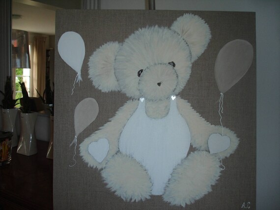 Tableaux Oursons Les Toiles Douceur Douceur Dannick - 