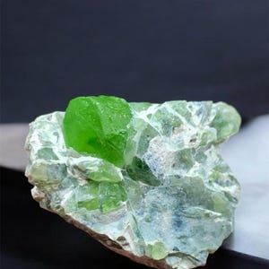 28 Grams Green peridot crystals, from kohistan Pakistan ,36x24x25 mm
