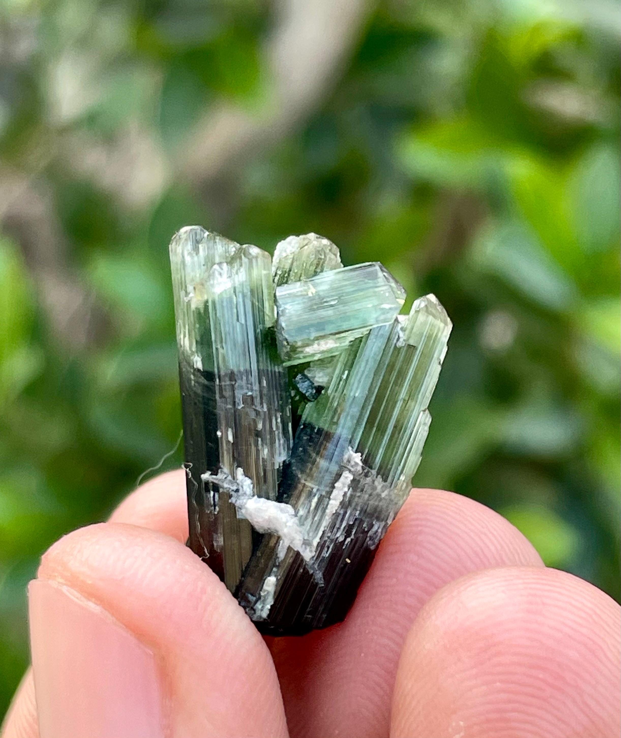 アフガニスタン鉱山産グリーントルマリン25グラム。原石トルマリン標本