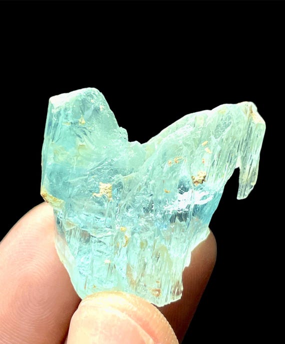Etched Aquamarine Crystal: Shigar Valley Pakistan, 14 Grams - Etsy