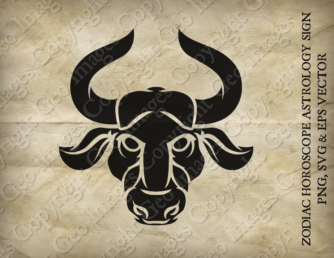 Taurus the Bull Animal Zodiac Horoscope Sign Symbol Icon; Astrology ...