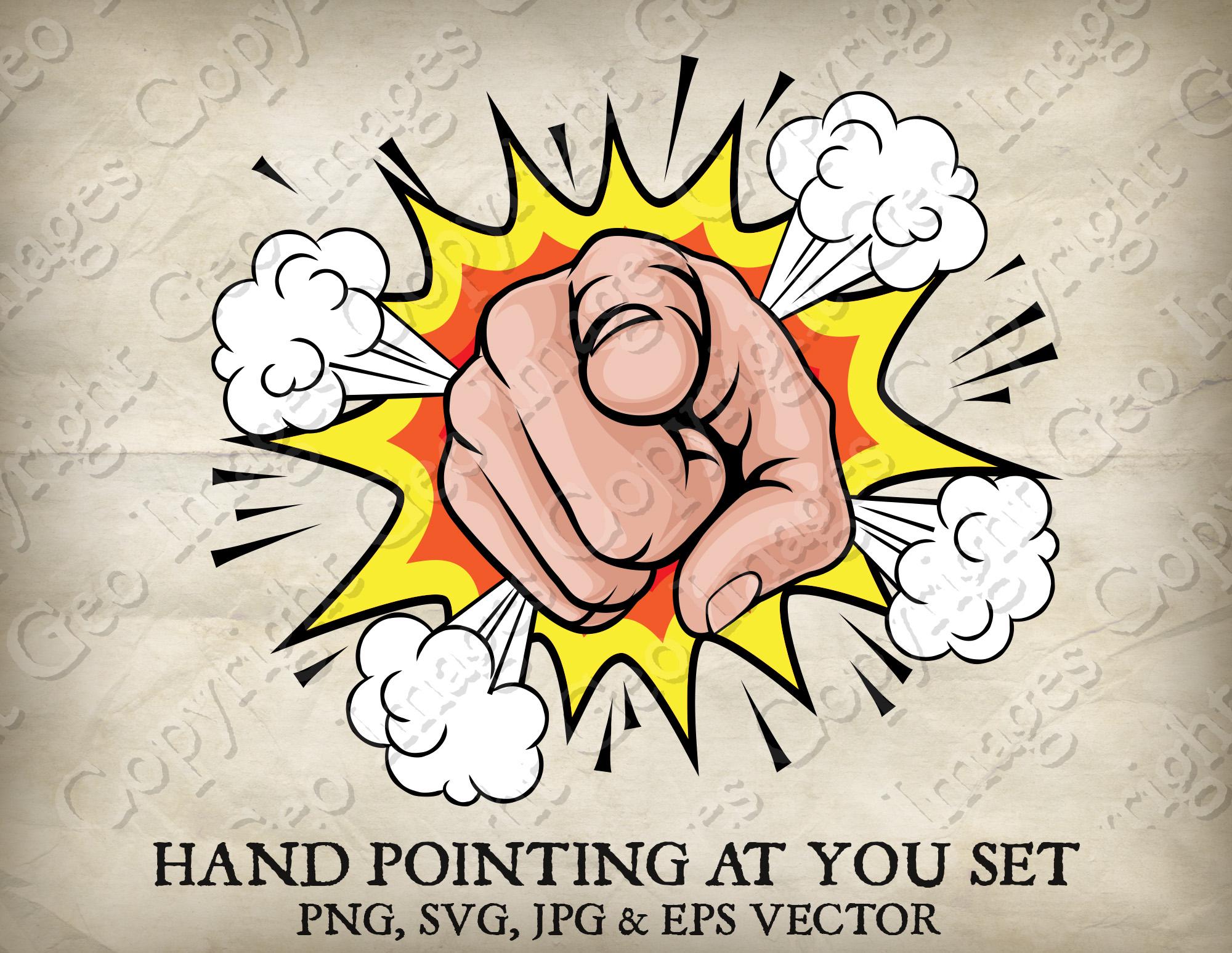 指を指している手、アンクルサムがあなたを望んでいるか、あなたを必要としているスタイル、漫画クリップアートイラスト、ポップアート 。ベクターSVG、EPS透明PNG、pgクリップアート - Etsy 日本, image size:2000x1547