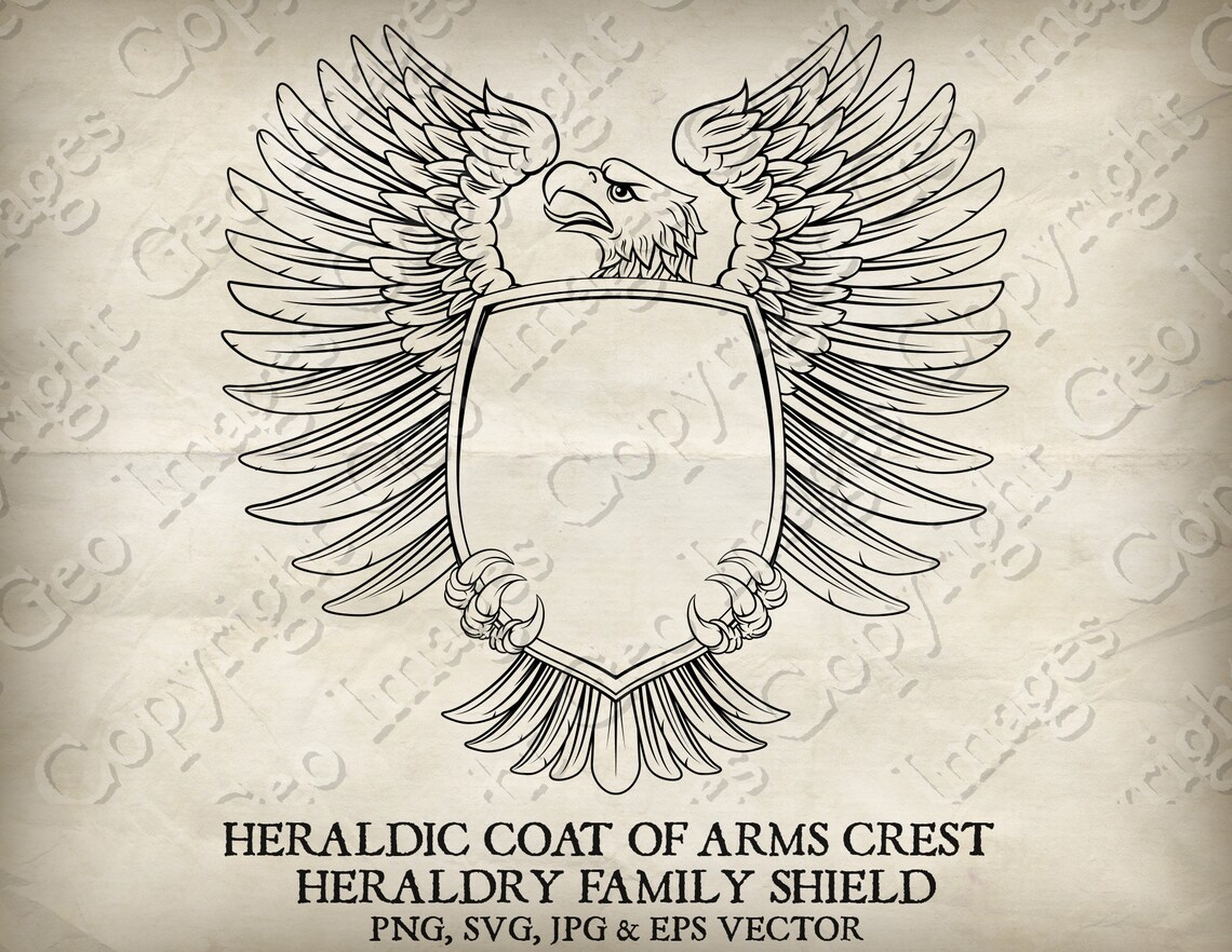 Eagle Heraldic Coat of Arms Crest Heraldry Knight Medieval Family ...