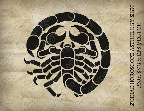 Scorpio Scorpion Animal Zodiac Horoscope Sign Symbol Icon - Etsy Australia