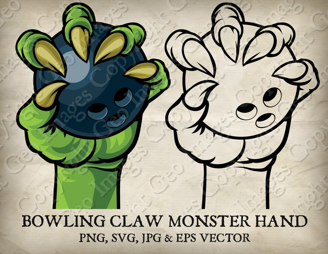 Bowling Monster, Tiger, Wolf, Dragon or Eagle Claw Hand With Talons ...