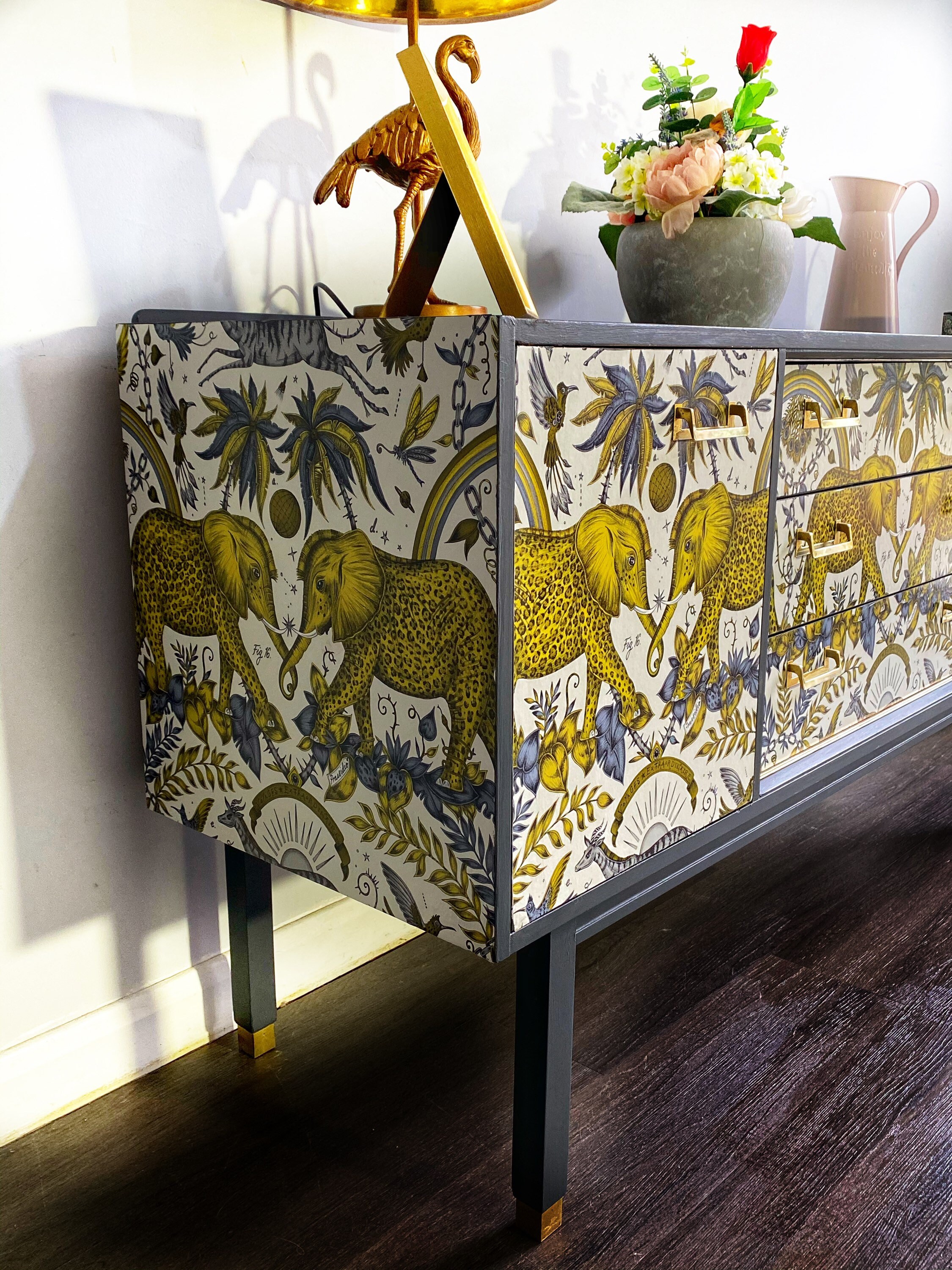 Mid Century Modern Retro Sideboard Upcycled Etsy UK