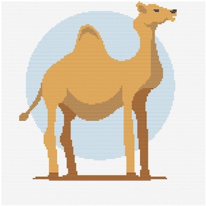 Camel easy beginners cross stitch pattern PDF Download