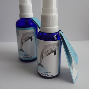 Dolphin Aromatherapy Aura Spray, Vegan Friendly, Meditation, Room Fragrance, Essential Oils, Crystal Waters