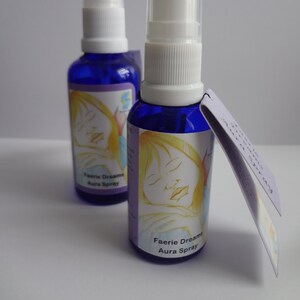 Faerie Dreams Aromatherapy Aura Spray, Vegan Friendly, Meditation, Room Fragrance, Essential Oils, Crystal Waters