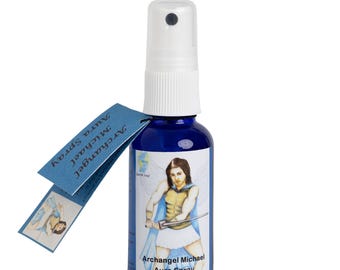 Archangel Michael, Aromatherapy Aura Spray, Vegan Friendly, Meditation, Room Fragrance, Essential Oils, Crystal Waters, Protection