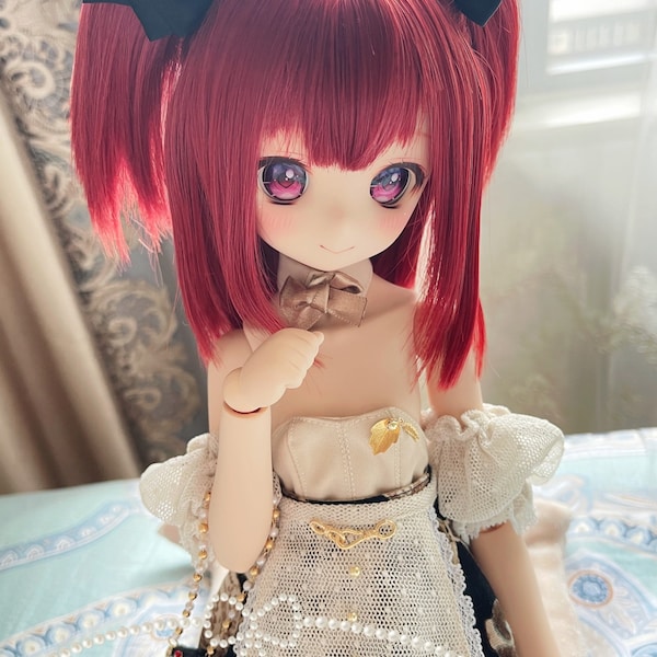 Limited)Pengin Workshop bjd/SD/DD heat resistant wig - Ruby (special version)