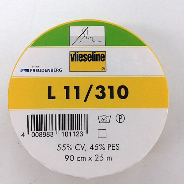 Intissé fin non-collant Vlieseline L11 / Entoilage à coudre pour le patchwork sur support / Crazy patchwork / Couture main ou machine