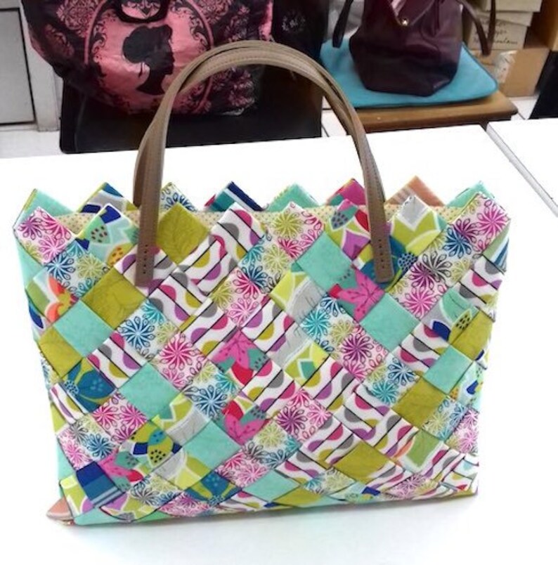 Stylish Bag Pattern English PDF Jelly Rolls Handbag Tutorial Etsy UK