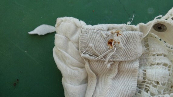 Blouse En Dentelle Victorienne Vintage 1880 Antique Edwardien Chemisier Chemisier Ancien Dentelle Petite Taille Xs Xs Antique Chemisier