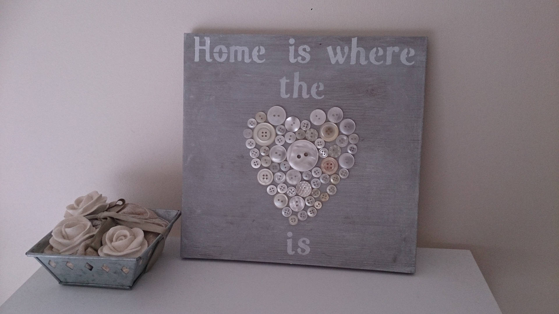 Tableau Décoratif Home Is Where The Heart Is