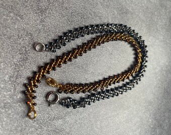 Bracelet en perles Miyuki Delicas et rocailles