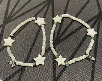 Mother-of-pearl Heishi pearl bracelet