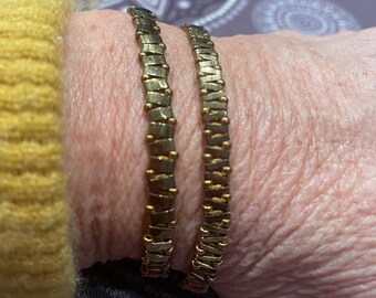 Bracelet en perles Miyuki Tilas et Rocailles