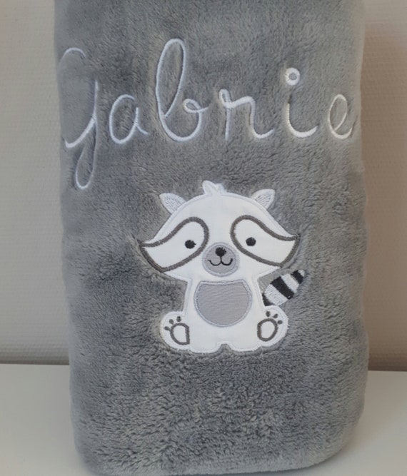 Couverture Bebe Personnalise Raton Laveur Couverture Bebe Etsy
