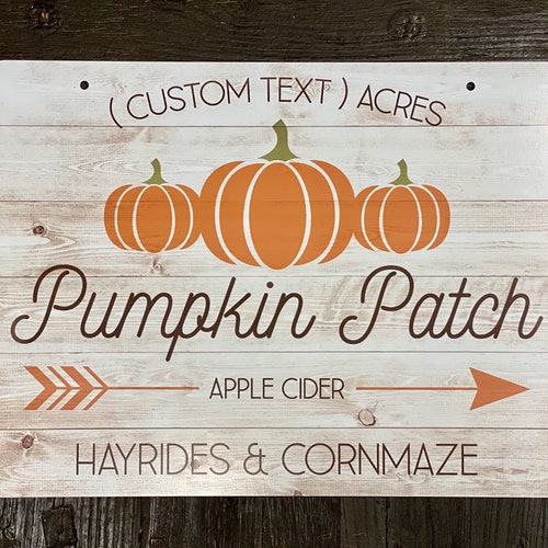 Personalized Printable Pumpkin Patch Farm Sign-last Name - Etsy