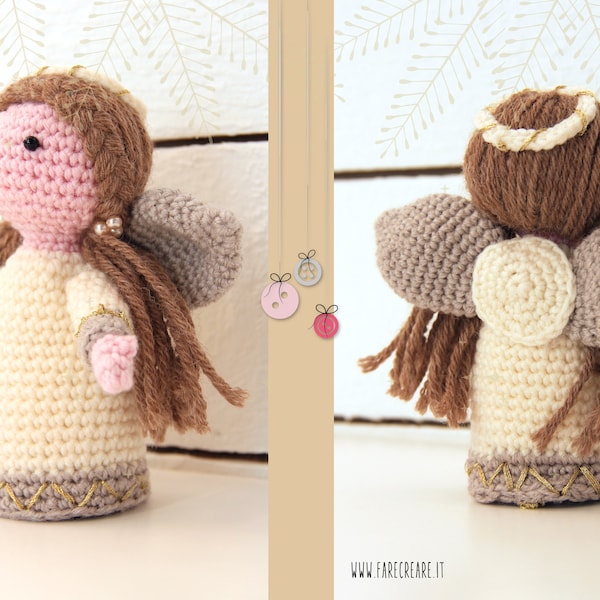 Angelo di Natale schema di uncinetto amigurumi in italiano