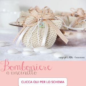 Tutorial for candy box crochet with step by step in Italian. image 4