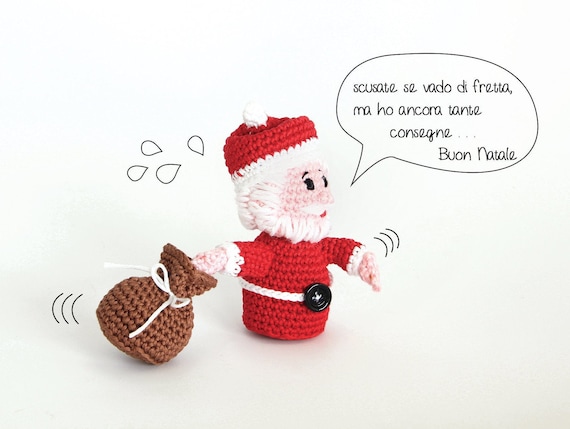 Uncinetto Schema Babbo Natale Uncinetto.Schema Uncinetto Babbo Natale Amigurumi Italiano Etsy