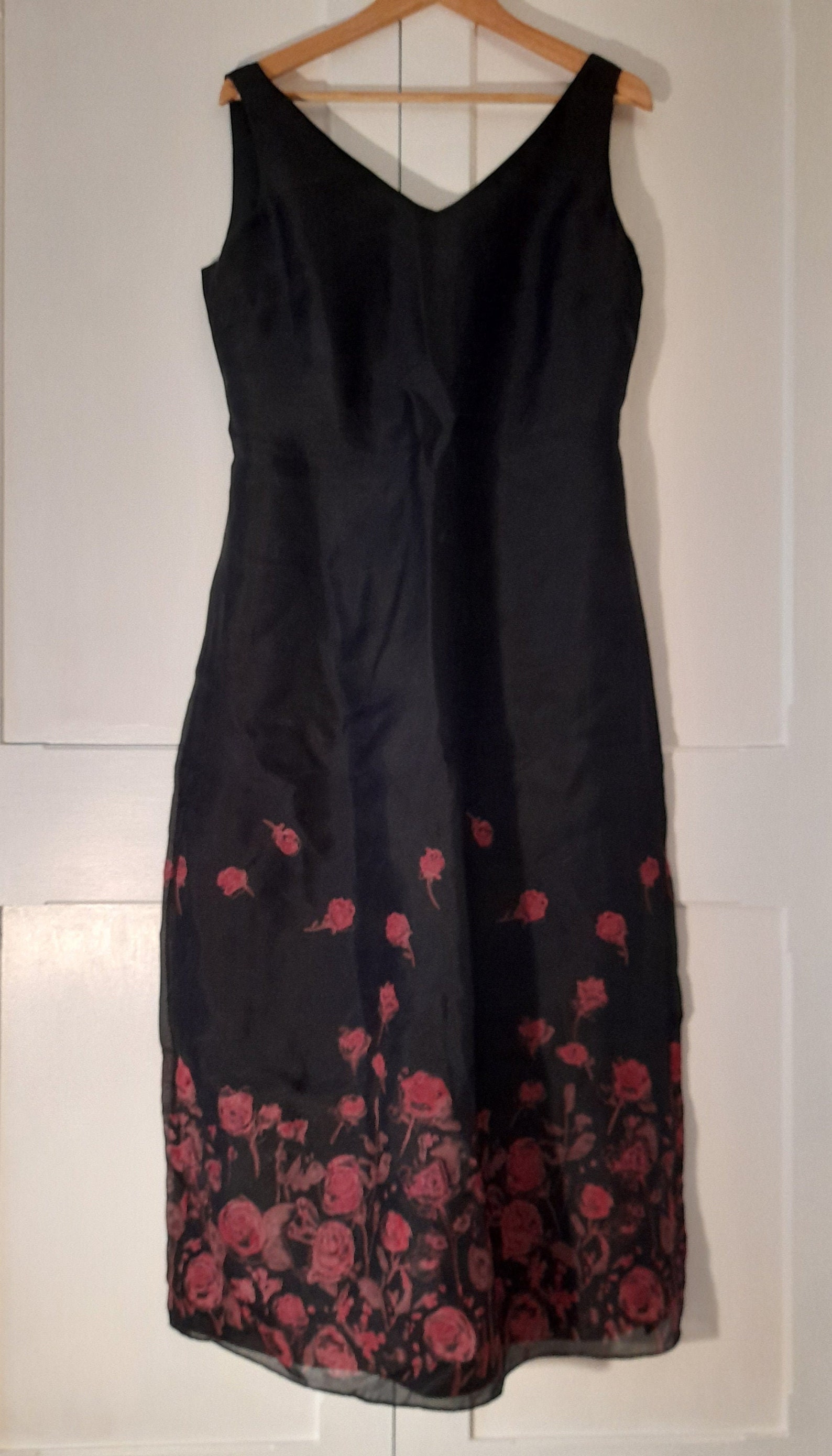 Vintage Silk Laura Ashley Evening Dress Size 16 | Etsy