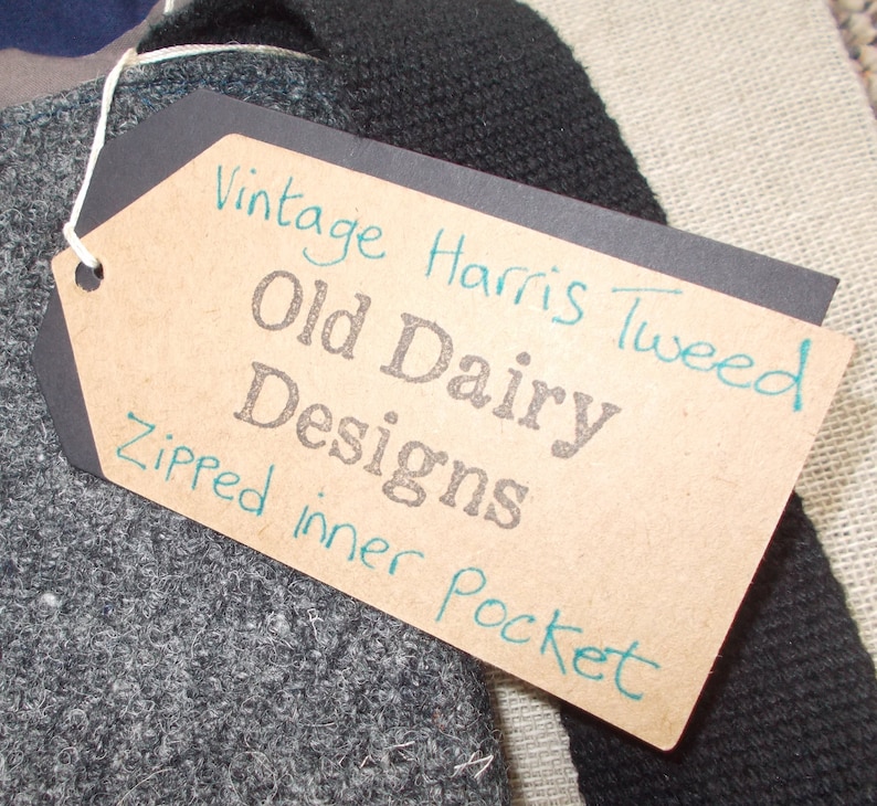 Vintage Harris Tweed Multipurpose Large Crossover Bag