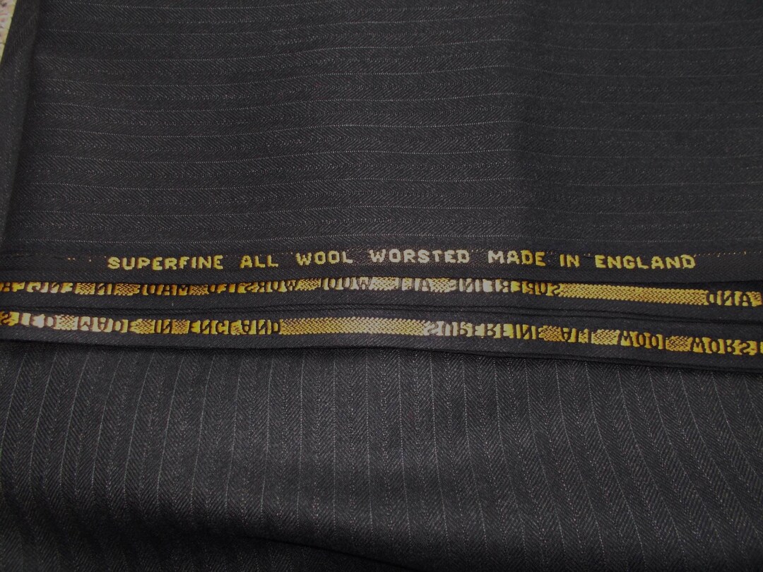 Worsted Material All Wool Superfine Worsted Made in England 3 Metres - Etsy