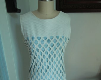 Late 1960’s Blue and White Dress