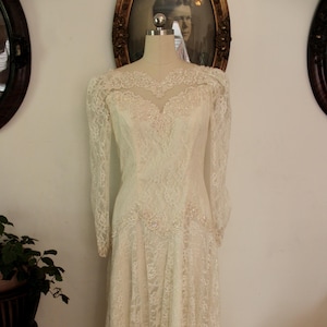 white lace shift dress with sleeves My Cup Of Tea Lace Shift Dress In White