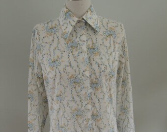 1970’s Floral Blouse