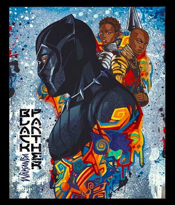 35+ Marvel black panther cotton fabric packed character