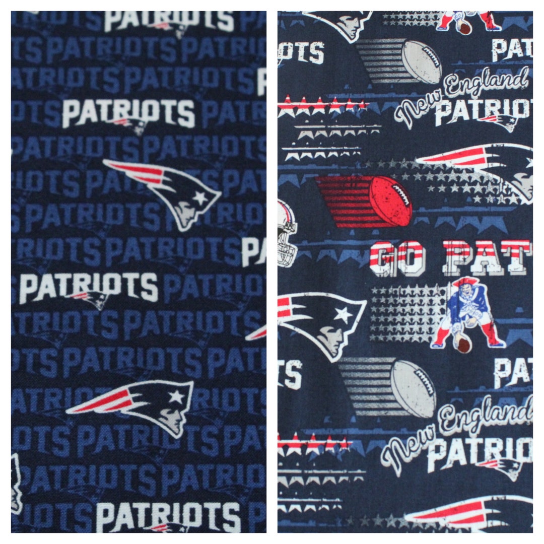 Licensed NFL New England Patriots Print Quilting Cotton Fabrics - Etsy