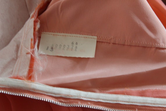 1960'S House Of Bianchi Peach Crepe Chiffon And S… - image 8