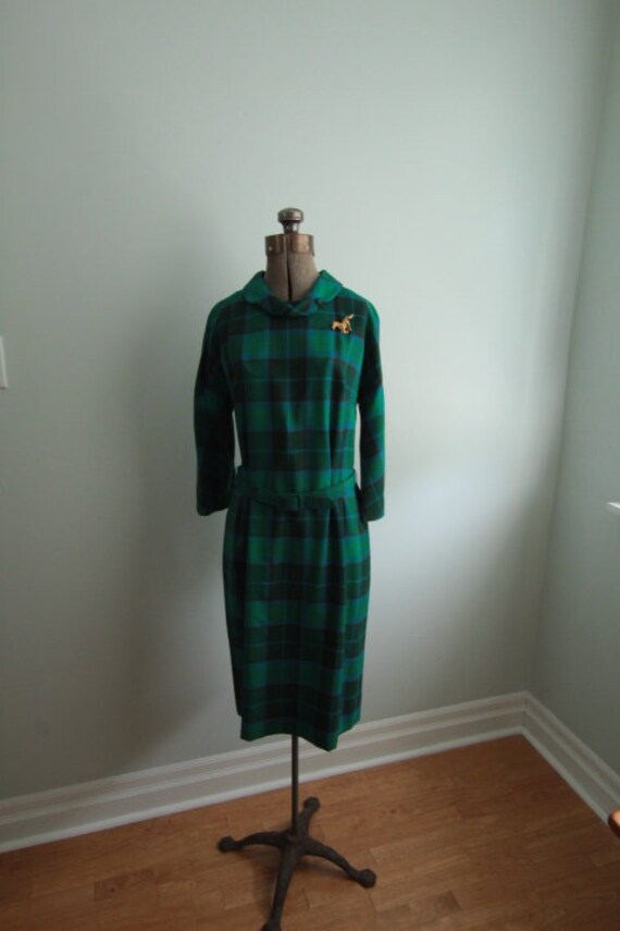 1960’s Green Tartan Dress