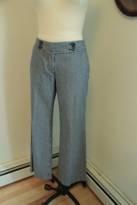 1970’s Railroad Stripe Flare Pants